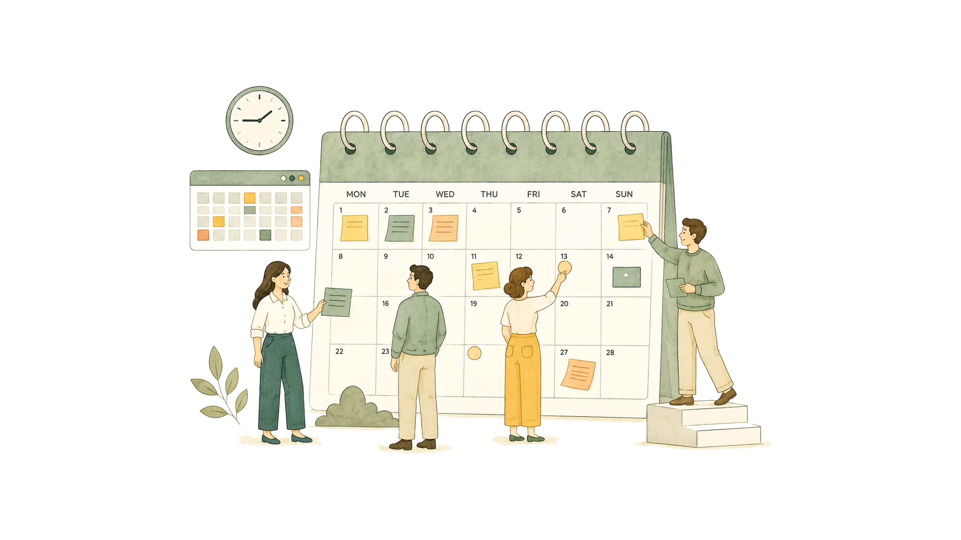 Staff templates and workflow documents for daycare